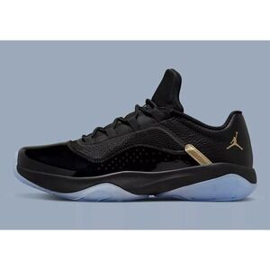Nike Air Jordan 11 CMFT Low Black Metallic Gold Sneakers DO0613-007 Mens Sz 8.5